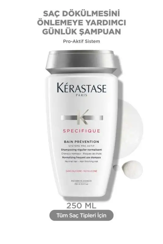 Kerastase Specifique Bain Prevention Dökülme Karşıtı Şampuan 250 ml - Saç Dökülmesini Önleme, Saç Köklerini Güçlendirme ve Saç Derisi Sağlığı ile Yoğun Bakım - 1