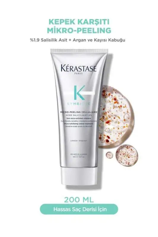 Kerastase Symbiose Micro - Hassas Saç Derisi İçin Kepek Önleyici, Arındırıcı ve Dengeleyici Saç Derisi Peelingi 200ml - 1