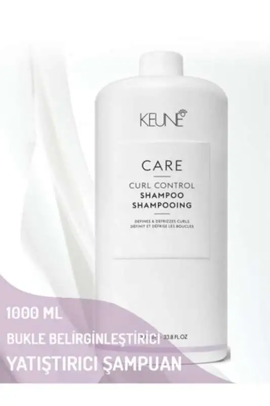 Keune Care Curl Control Defines & Defrizzes Curls Shampoo 1000 ml | Kuru ve Kıvırcık Saçlar İçin Bukle Tanımlayıcı ve Elektriklenmeyi Önleyici Şampuan - 1