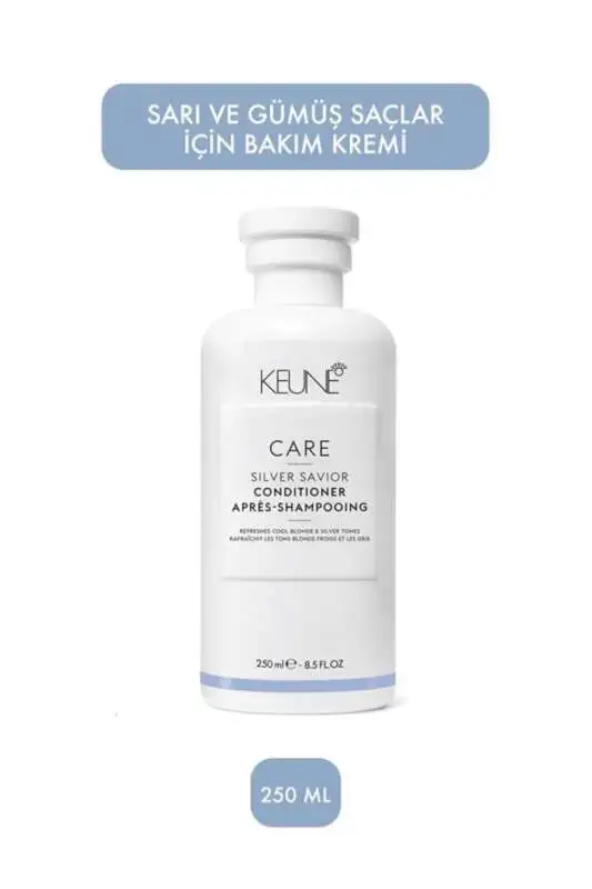 Keune Care Silver Savior Viyole Bakım Kremi 250ml | İstenmeyen Sarı Tonları Nötralize Eden ve Saçı Besleyen Bakım - 1