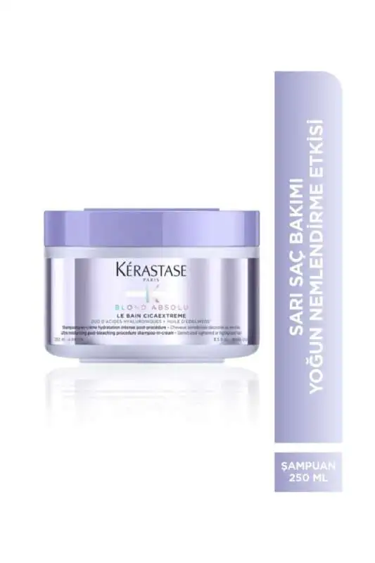 Kerastase Blond Absolu Le Bain Cicaextreme Şampuan 250ml | Açık Saçlar İçin Sararmayı Önleyici ve Onarıcı - 1