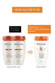 Kérastase Nutritive Bain Satin - Kuru ve Hassas Saçlar İçin Nemlendirici, İpeksi Parlaklık ve Yumuşaklık Sağlayan Şampuan 250ml - 3