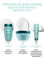 Kerastase Resistance Bain Force Architecte Onarıcı Şampuan 250 ml - Zayıf ve Yıpranmış Saçlar İçin Yoğun Onarım, Saçları Güçlendirme ve Yeniden Yapılandırma - 4