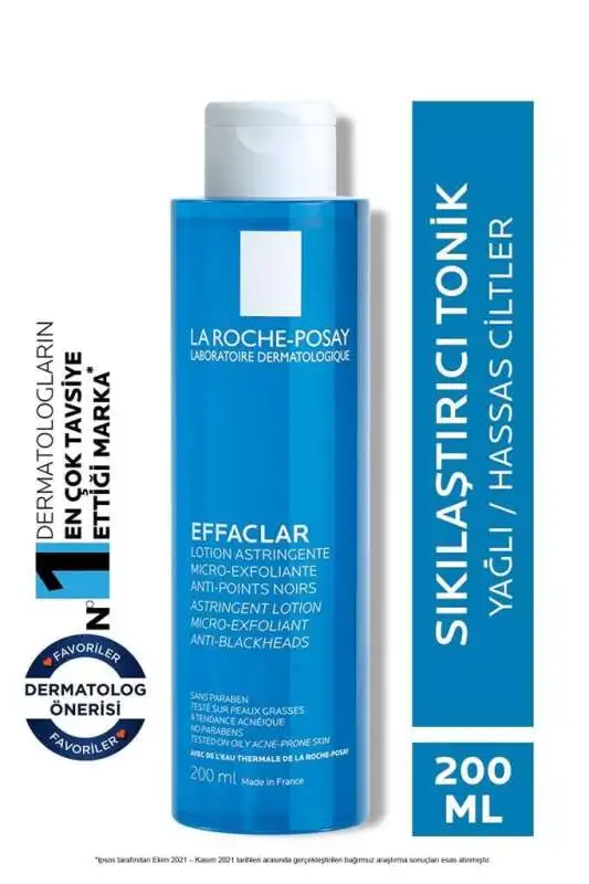 La Roche-Posay Effaclar Lotion Astringente Gözenek Sıkılaştırıcı Tonik 200 ml | Yağlı Ciltler İçin - 1