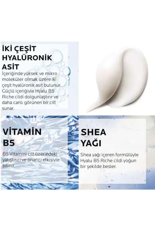 La Roche Posay Hyalu B5 Rich Dolgunlaştırıcı Krem 40 ML - 5