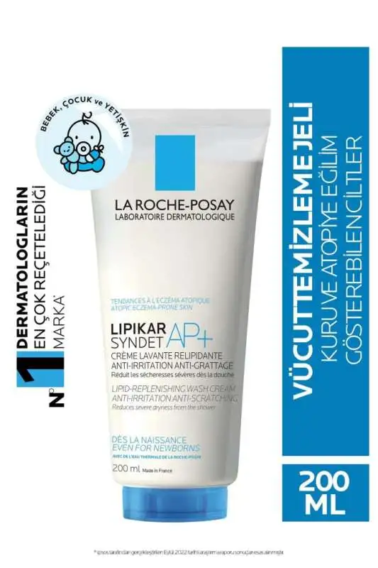 La Roche Posay Lipikar Syndet 200 ml | Tahriş ve Kaşıntıya Karşı Vücut Temizleme Jeli - 1