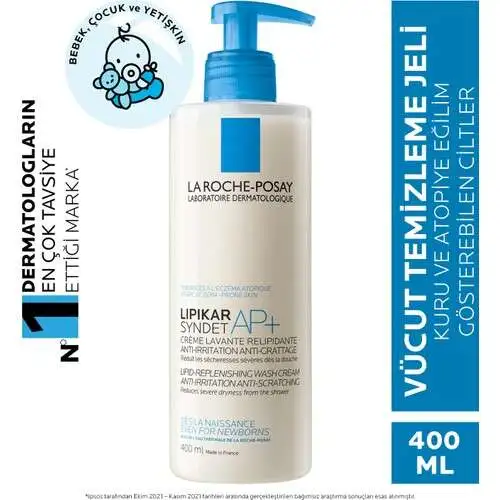 La Roche-Posay Lipikar Syndet AP+ 400 ml | Tahriş ve Kaşıntıya Karşı Vücut Temizleme Jeli - 1