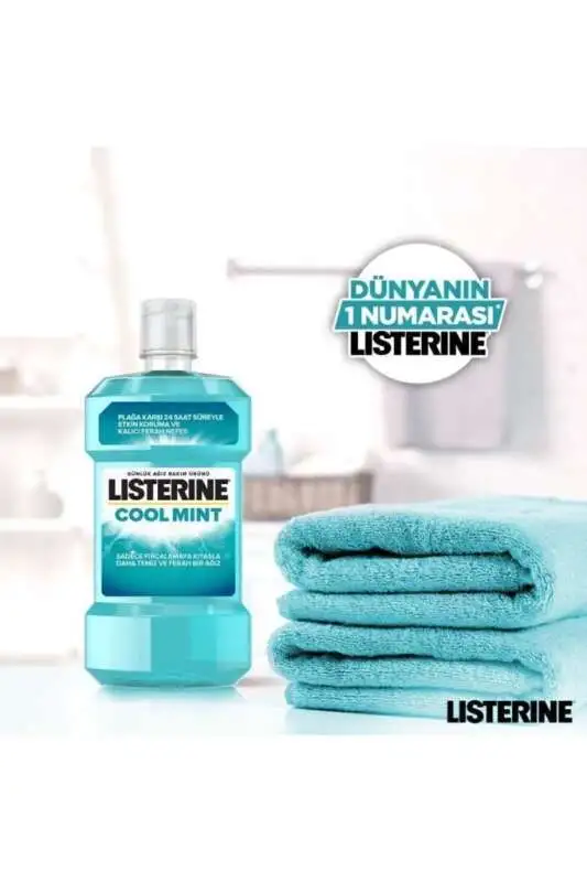 Listerine Cool Mint Nane Aromalı 500ml + 250ml | Avantajlı Paket - 5