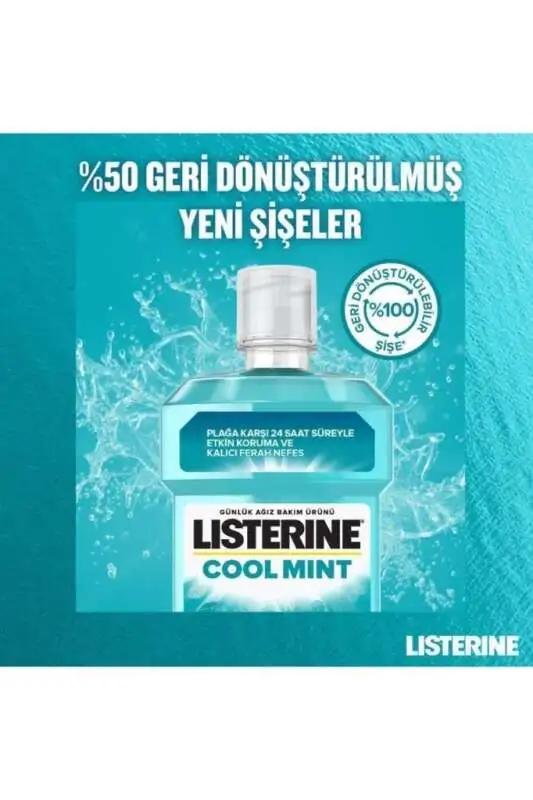 Listerine Cool Mint Nane Aromalı 500ml + 250ml | Avantajlı Paket - 7