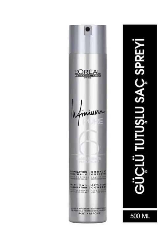 Loreal Professionnel Infinium Fort Strong Güçlü Tutucu Kokusuz Sprey 500 Ml - 1
