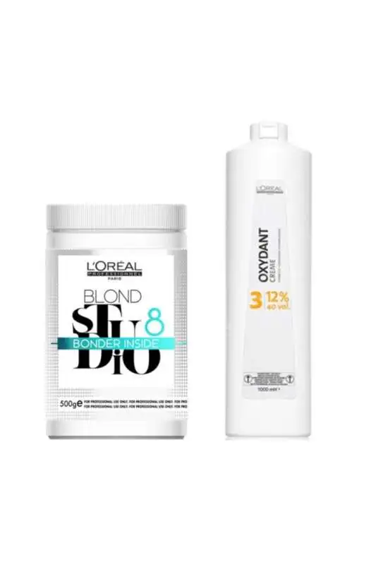 Loreal Professionnel Blond Studio Bonder Inside 500 g Loreal Oksidan 12% 40 Volume 1000 ml - 1