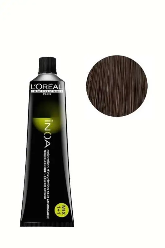 LOréal Professionnel INOA Amonyaksız Saç Boyası 60 ml | 6.11 Koyu Kumral Yoğun Küllü - Doğal ve Kalıcı Renk - 1