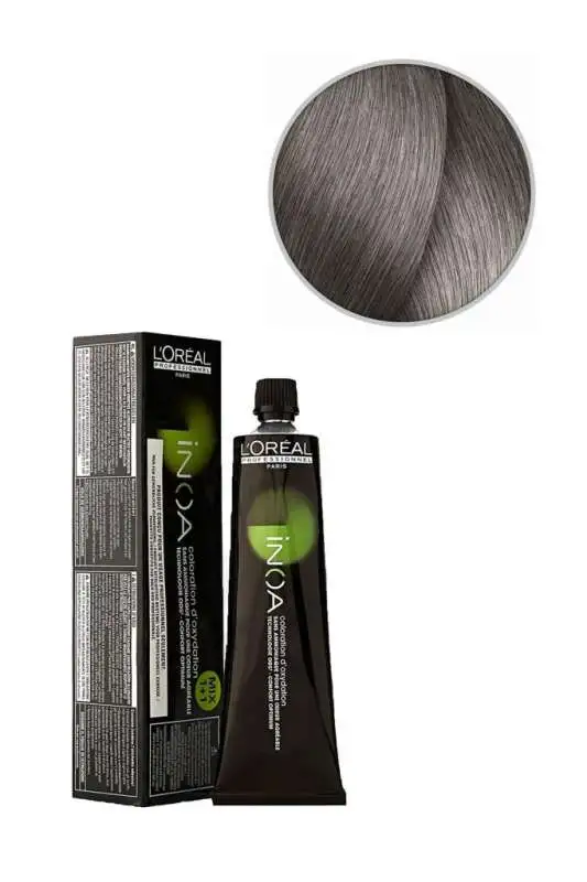 LOréal Professionnel INOA 8.1 Açık Kumral Küllü Amonyaksız Saç Boyası 60 ml | Küllü Açık Kumral Ton - 1