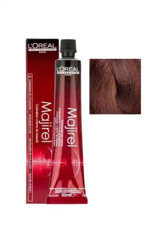 LOréal Professionnel Majirel 4.45 Kestane Bakır Maun Saç Boyası 50 ml | Zengin ve Kalıcı Sıcak Tonlar - 1