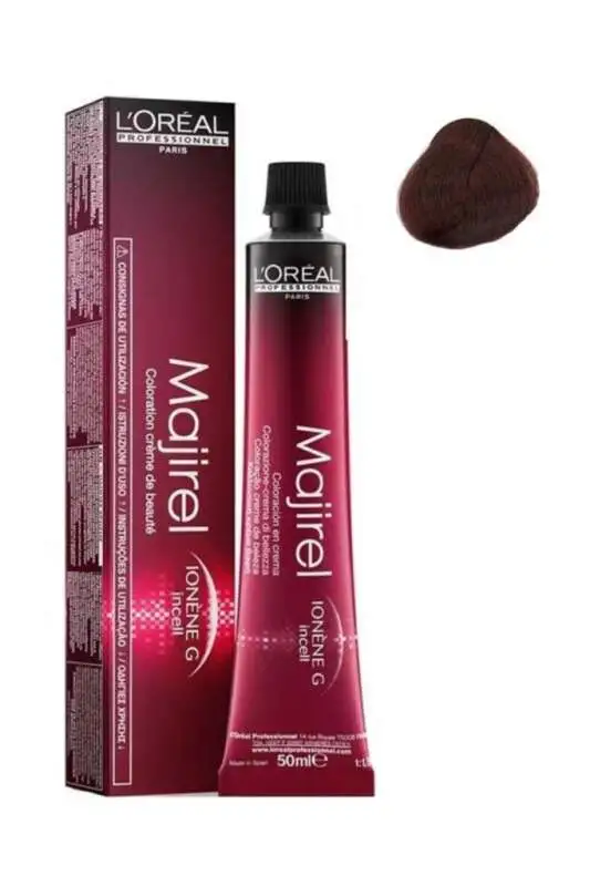 LOréal Professionnel Majirel 5.55 Akaju Saç Boyası 50 ml | Kalıcı ve Yoğun Kızıl Kahve Tonları - 1