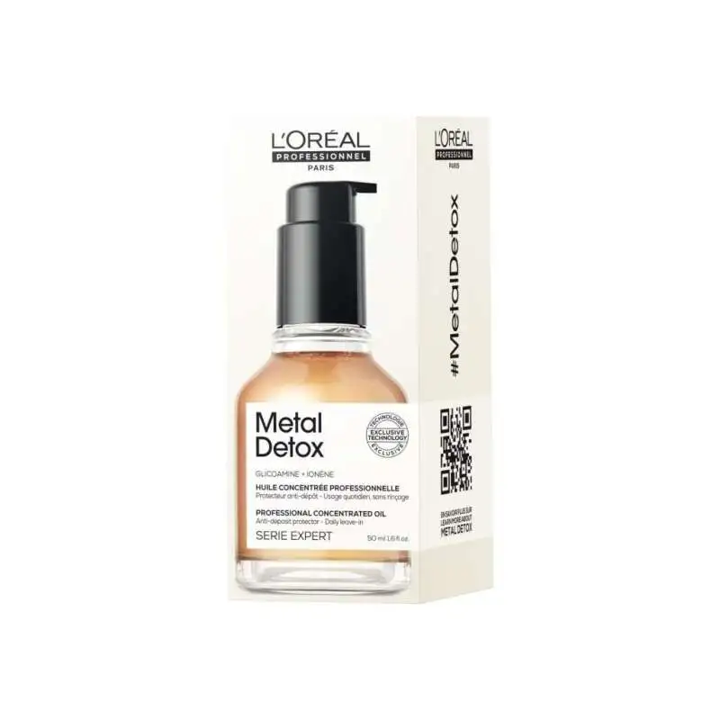 LOréal Professionnel Metal Detox Konsantre Saç Bakım Yağı 50ml - Metal Arındırıcı & Renk Koruyucu Yoğun Besleyici - 2