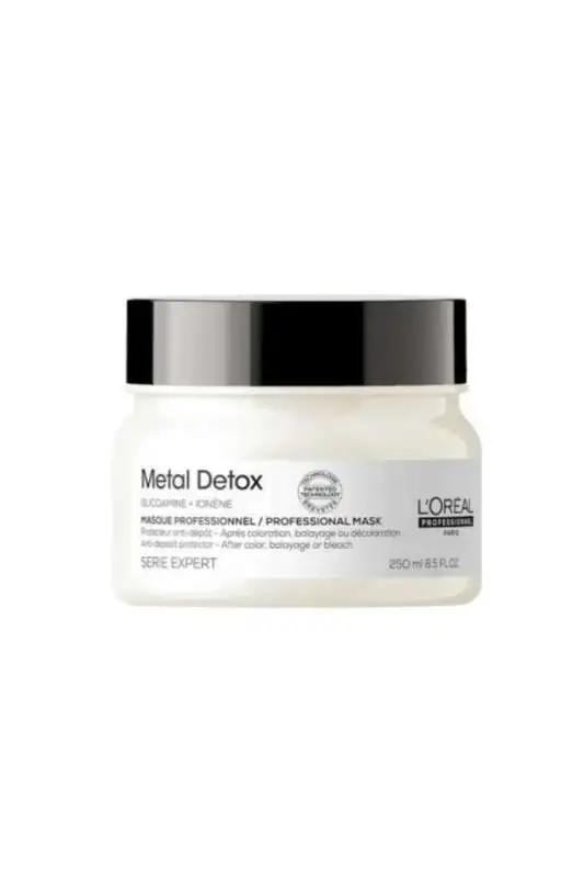 LOréal Professionnel Metal Detox Renklendirme Sonrası Bakır Arındırıcı Maske - Saç Metallerini Temizleyen Yoğun Bakım 250ml - 1