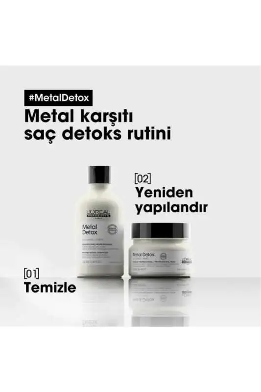 LOréal Professionnel Metal Detox Renkli Saçlar İçin Metal Arındırıcı Şampuan - Sülfatsız & Bakır Temizleyici 300 Ml - 5