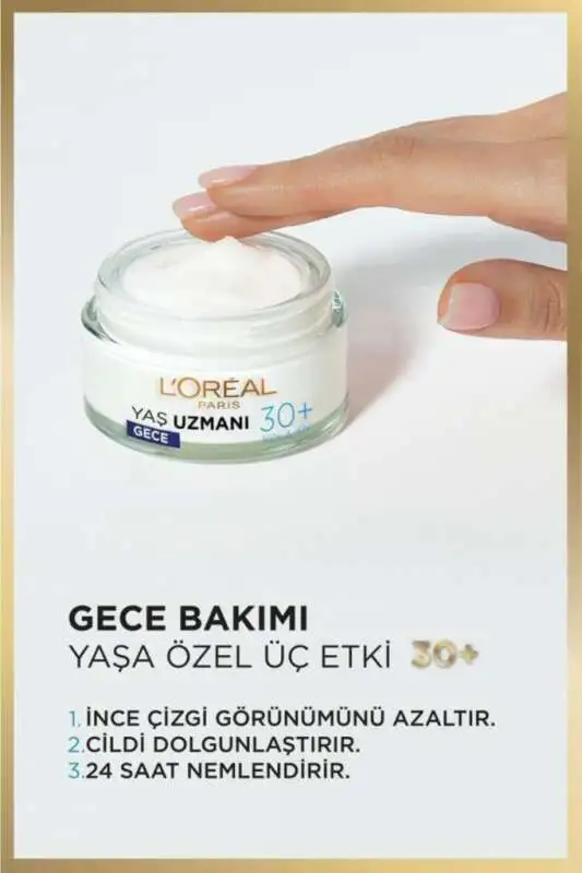 Loreal Paris 30+ Kırışıklık Karşıtı Nem.Gece Krem 50 ml - 4