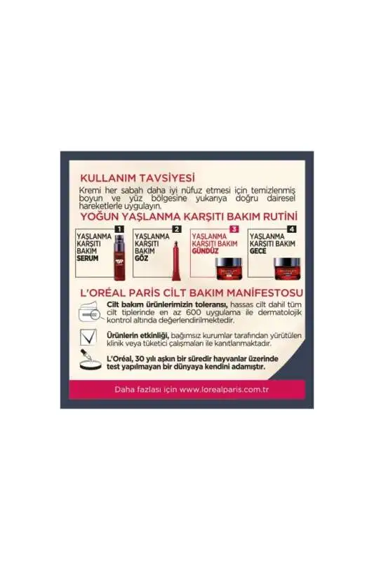 Loreal Paris Revitalift Lazer Yaşlanma Karşıtı Gündüz Kremi 50 ml - 5