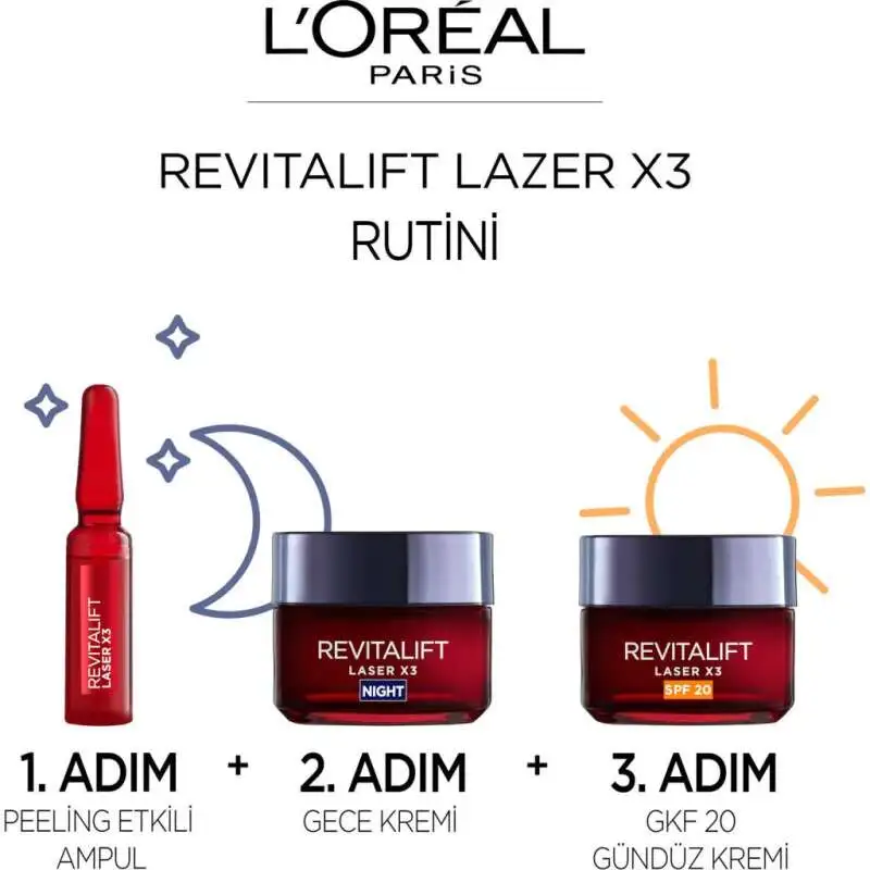 LOreal Paris Revitalift Lazer 7 Günlük Kür Peeling Etkili Ampul - 9