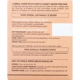 Loreal Paris Şeker Peelingi Siyah Nokta Karşıtı Yüz Peelingi 50 ml - 5