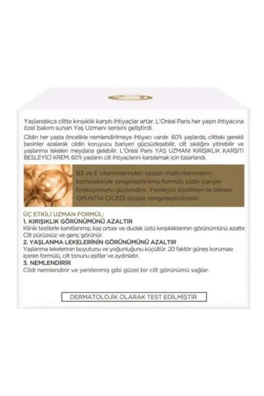 LOreal Paris Yaş Uzmanı 60+ Kırışık.Karşıt 50 ML - 4