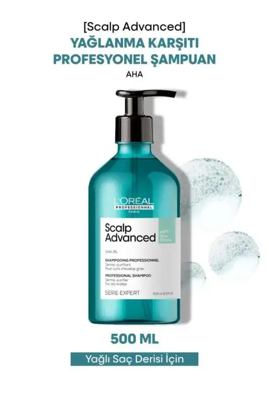 LOréal Professionnel Serie Expert Scalp Advanced Yağlanma Karşıtı ve Saç Derisi Dengeleyici Şampuan 500 ml - Sebum Kontrol & Hacim Artışı - 1