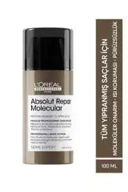 LOréal Professionnel Absolut Repair Molecular Yıpranmış Saçlar İçin Onarıcı Maske 100ml - Moleküler Teknoloji & Anında Etki - 1