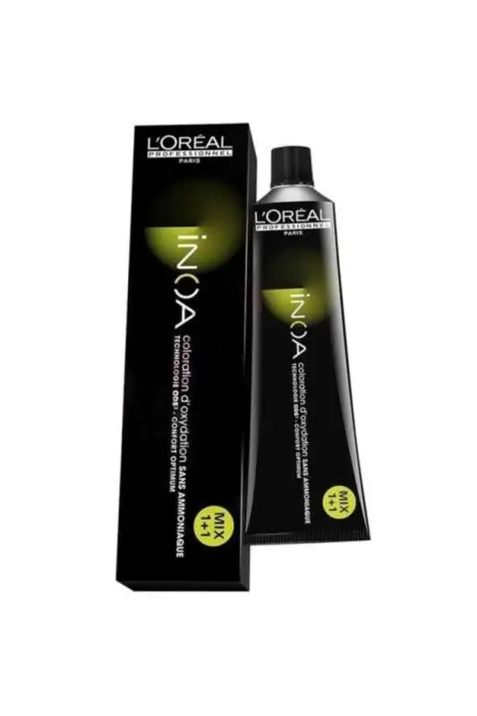 LOréal Professionnel INOA 7.42 Kumral Bakır Irize Amonyaksız Saç Boyası 60 ml | Yoğun Renk ve Bakım - 1