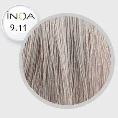 LOréal Professionnel INOA 9.11 Yoğun Küllü Sarı Amonyaksız Saç Boyası 60 ml | Uzun Süre Kalıcı, Canlı Renkler - 1