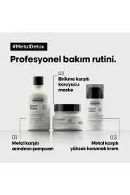 LOréal Professionnel Metal Detox Renklendirme Sonrası Durulanmayan Koruyucu Saç Kremi 100ml - Metal Temizleyici & Renk Koruma - 5