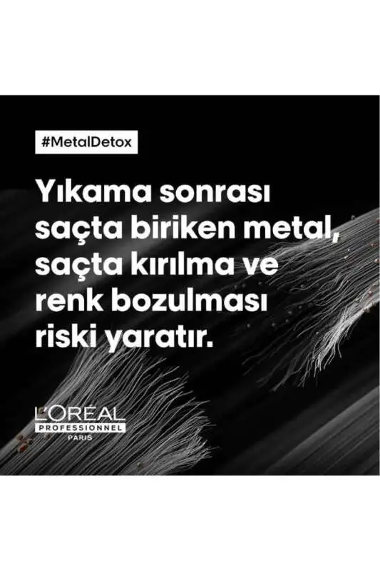 LOréal Professionnel Metal Detox Renklendirme Sonrası Durulanmayan Koruyucu Saç Kremi 100ml - Metal Temizleyici & Renk Koruma - 2