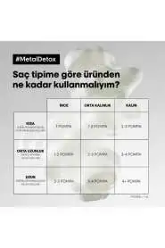 LOréal Professionnel Metal Detox Renklendirme Sonrası Durulanmayan Koruyucu Saç Kremi 100ml - Metal Temizleyici & Renk Koruma - 6