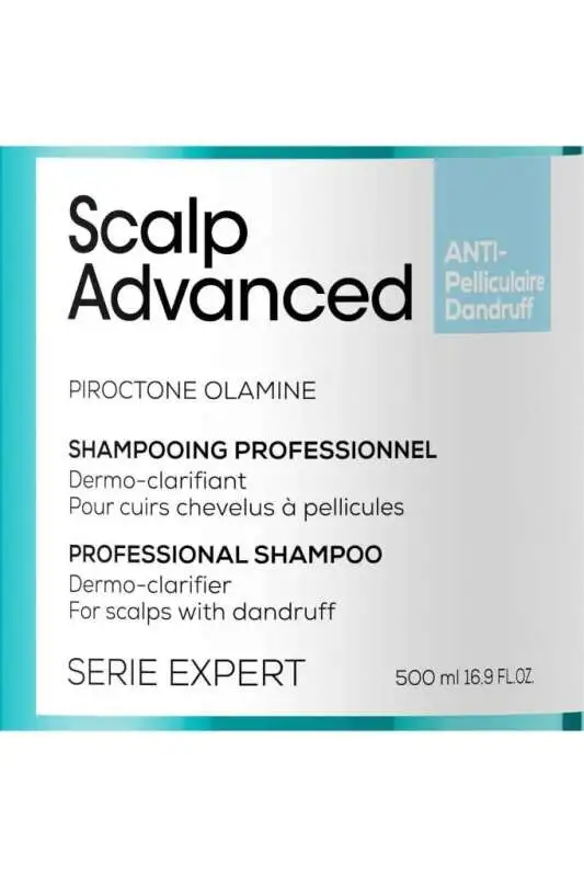 LOréal Professionnel Scalp Advanced Kepek Önleyici Şampuan - Saç Derisi Kaşıntı ve Pullanma Kontrolü 500 ml - 2