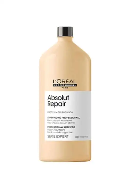 LOréal Professionnel Absolut Repair Keratin Onarıcı Şampuan - Yıpranmış ve Kırık Saçlar İçin Derin Onarım 1500 Ml - 1