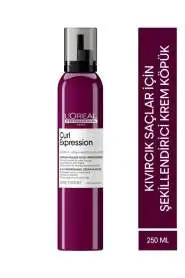 LOréal Professionnel Serie Expert Curl Expression Kıvırcık Saçlar İçin Şekillendirici Krem Köpük 250ml - Dolgun Kıvrımlar & Kontrollü Frizsizlik - 1