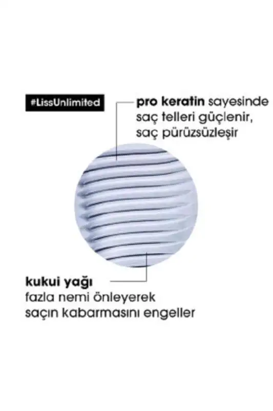 LOréal Professionnel Liss Unlimited Anti-Frizz & Soft Şampuan - Elektriklenme Karşıtı ve Yoğun Yumuşaklık 300 Ml - 4