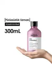 LOréal Professionnel Liss Unlimited Anti-Frizz & Soft Şampuan - Elektriklenme Karşıtı ve Yoğun Yumuşaklık 300 Ml - 6