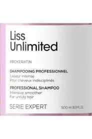 LOréal Professionnel Liss Unlimited Elektriklenme Önleyici & Yoğun Yumuşaklık Şampuan - Düz ve İnce Saçlar İçin Besleyici Bakım 500 Ml - 7