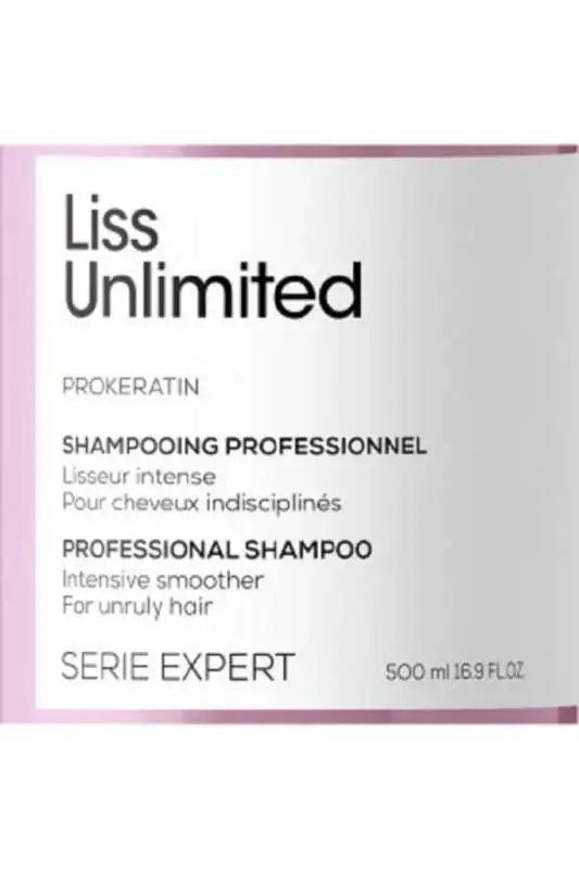 LOréal Professionnel Liss Unlimited Elektriklenme Önleyici & Yoğun Yumuşaklık Şampuan - Düz ve İnce Saçlar İçin Besleyici Bakım 500 Ml - 7