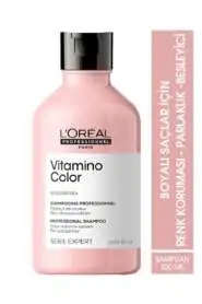 LOréal Professionnel Serie Expert Vitamino Color Boyalı Saçlar İçin Renk Koruyucu Şampuan 300 ml - UV Filtreli & Yoğun Nemlendirme - 1