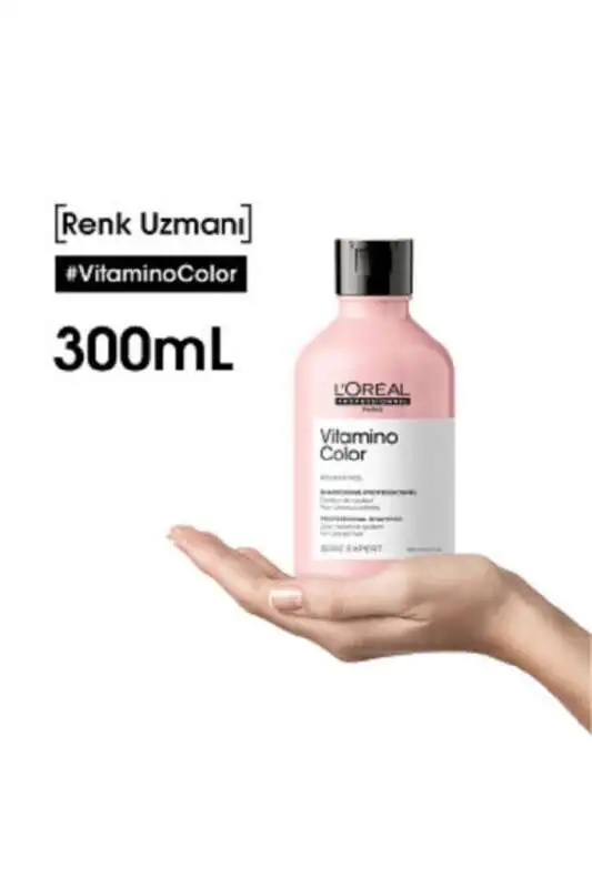 LOréal Professionnel Serie Expert Vitamino Color Boyalı Saçlar İçin Renk Koruyucu Şampuan 300 ml - UV Filtreli & Yoğun Nemlendirme - 6