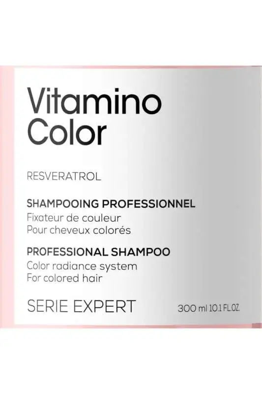 LOréal Professionnel Serie Expert Vitamino Color Boyalı Saçlar İçin Renk Koruyucu Şampuan 300 ml - UV Filtreli & Yoğun Nemlendirme - 7