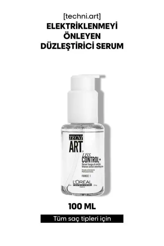 LOréal Professionnel Tecni Art Liss Control - Elektriklenme Karşıtı ve Yatıştırıcı Saç Serumu | Pürüzsüz ve Parlak Görünüm - 50ml - 1