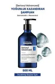 LOréal Professionnel Serioxyl Advanced İncelmiş Saç Telleri Şampuanı 500 ml – Yoğunluk Artırıcı, Saç Kalınlaştırıcı, Profesyonel Bakım - Loreal Professionnel