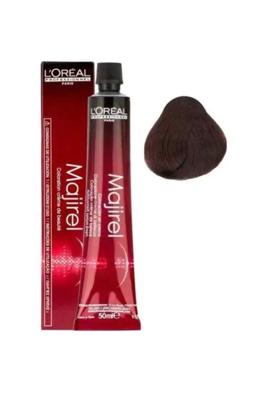 LOréal Professionnel Majirel 5.25 Açık Kestane Irize Akaju Saç Boyası 50 ml | Canlı ve Kalıcı Kızıl Kahve Tonu - 1