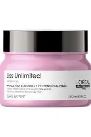 LOréal Professionnel Liss Unlimited Asi ve Dalgalı Saçlar İçin Yoğun Düzleştirici Maske - Kalıcı Pürüzsüzlük ve Isı Koruması 250 Ml - 2