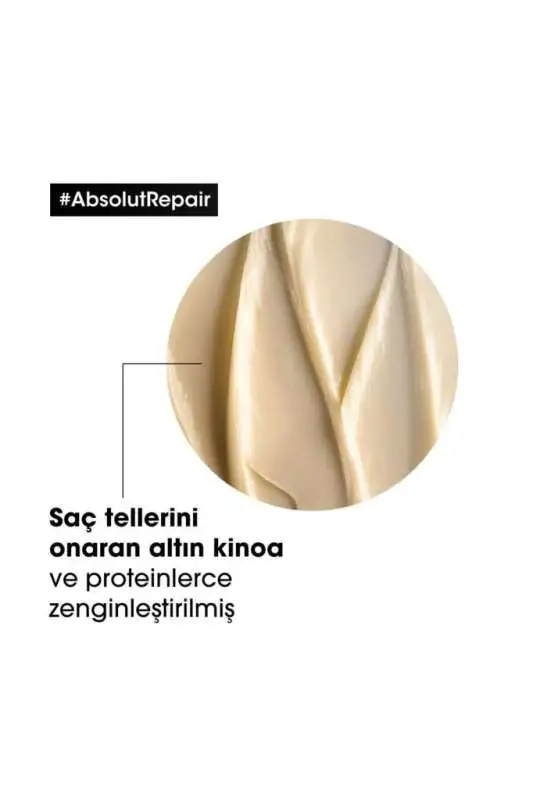 LOréal Professionnel Serie Expert Absolut Repair Yıpranmış Saçlar İçin Onarıcı Maske 250ml - Yoğun Keratin & Lipid Bakım - 4