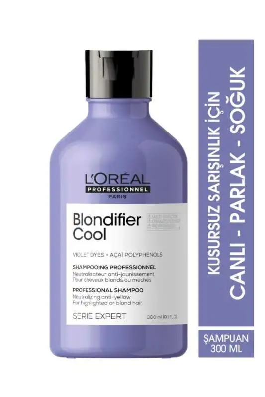 Loreal Professionnel Serie Expert Blondifier Kusursuz Sarışınlık Sağlayan Mor Şampuan 300ml - 1